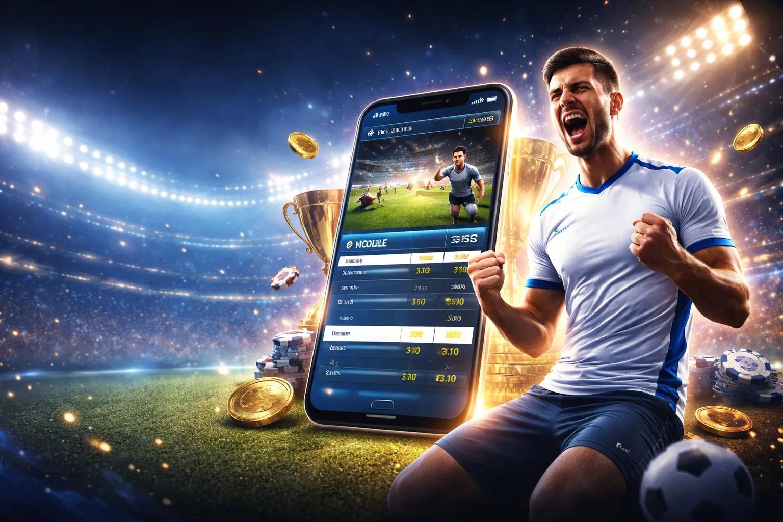 Hình ảnh chính của Blog TK66 Live APK với các biểu tượng cá cược trực tuyến